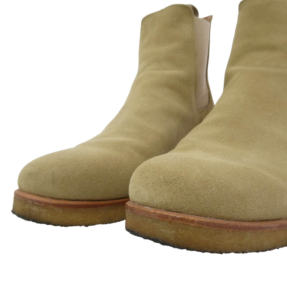 ミニマル Crepe Chelsea Boot クレープ チェルシー スエード サイドゴア ブーツ ベージュ系 10.5【中古】