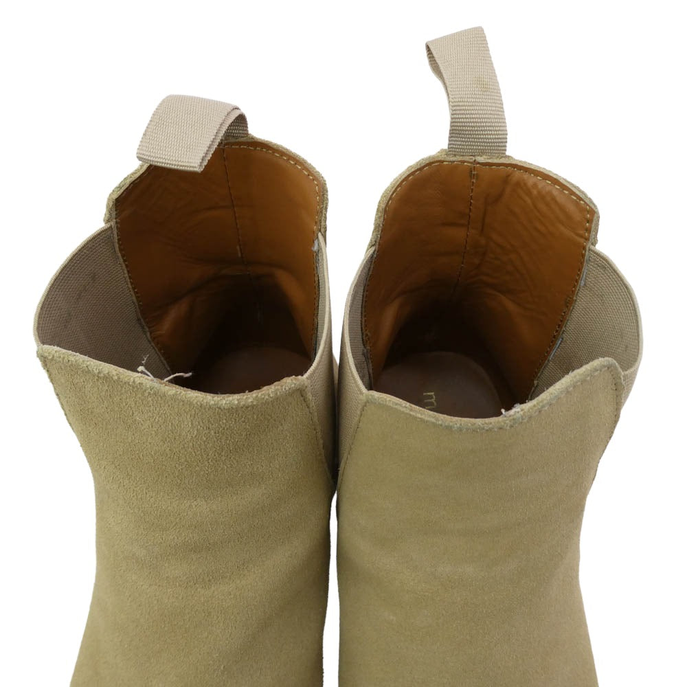 ミニマル Crepe Chelsea Boot クレープ チェルシー スエード サイドゴア ブーツ ベージュ系 10.5【中古】