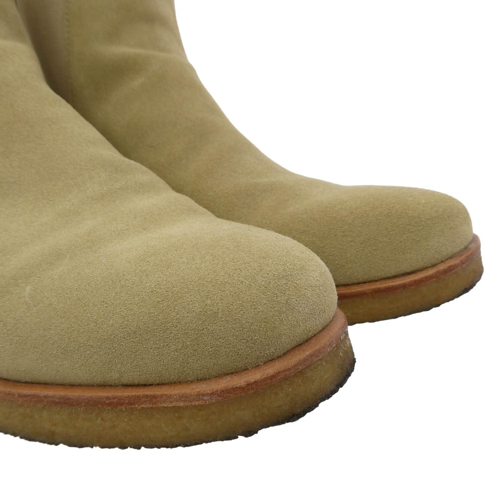 ミニマル Crepe Chelsea Boot クレープ チェルシー スエード サイドゴア ブーツ ベージュ系 10.5【中古】