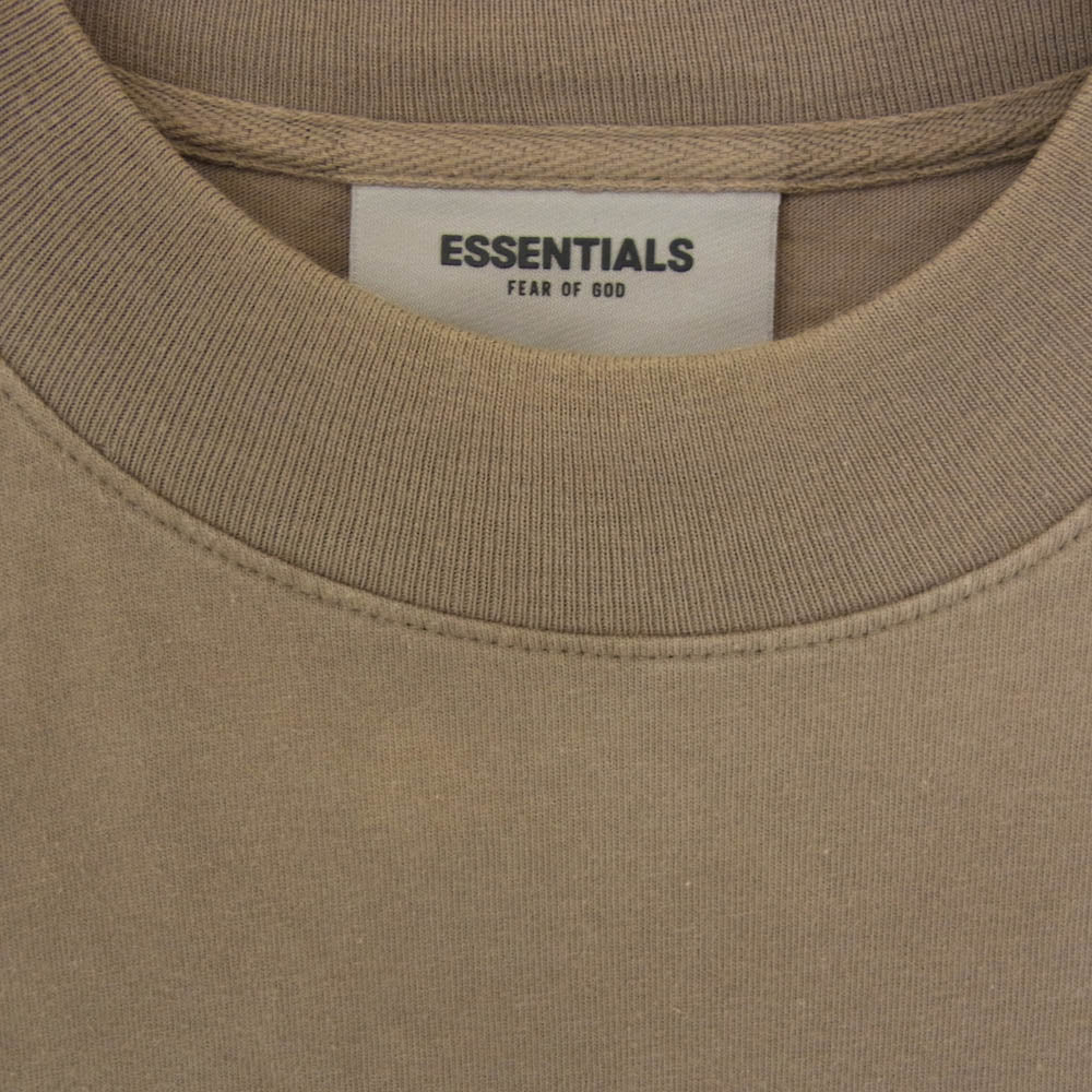 FEAR OF GOD フィアオブゴッド ESSENTIALS エッセンシャルズ 長袖 クルーネック カットソー ブラウン系 M【中古】