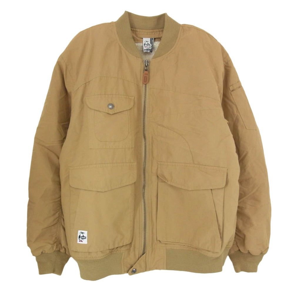 CHUMS チャムス CH04-1321 Camping Bomber Boa Jacket キャンピング ボンバー ボア ジャケット ブラウン系 XL【中古】