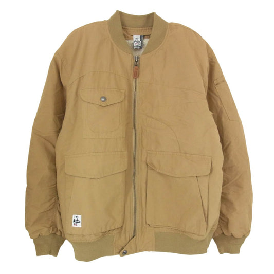 CHUMS チャムス CH04-1321 Camping Bomber Boa Jacket キャンピング ボンバー ボア ジャケット ブラウン系 XL【中古】