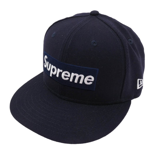 Supreme シュプリーム 20AW x New Era ニューエラ World Famous Box Logo ワールド フェイマス ボックス ロゴ キャップ 帽子 ネイビー系 58.7cm【中古】