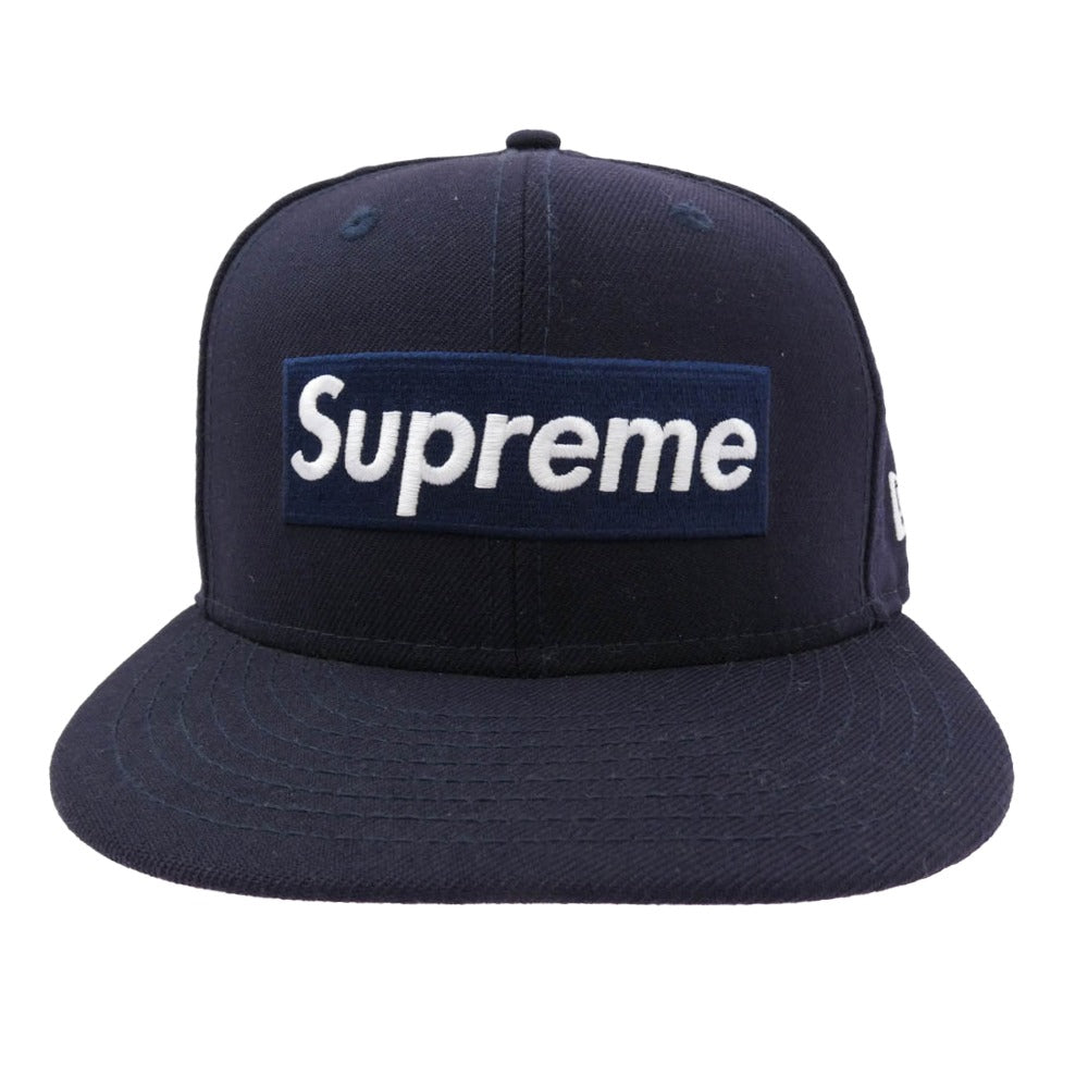 Supreme シュプリーム 20AW x New Era ニューエラ World Famous Box Logo ワールド フェイマス ボックス ロゴ キャップ 帽子 ネイビー系 58.7cm【中古】