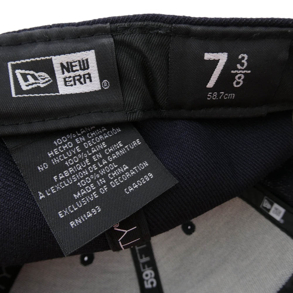 Supreme シュプリーム 20AW x New Era ニューエラ World Famous Box Logo ワールド フェイマス ボックス ロゴ キャップ 帽子 ネイビー系 58.7cm【中古】