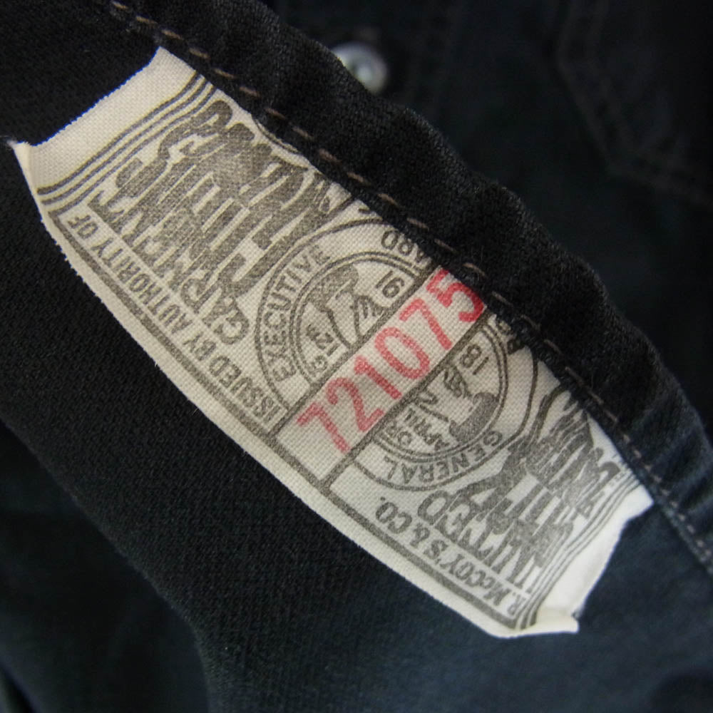 The REAL McCOY'S ザリアルマッコイズ ポケット付き 長袖 ワークシャツ ブラック系 サイズ表記無【中古】