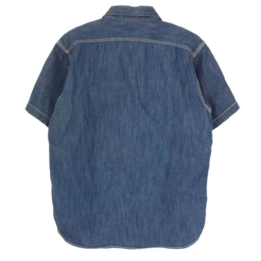 The REAL McCOY'S ザリアルマッコイズ デニム 半袖 ワーク シャツ インディゴブルー系 15【中古】