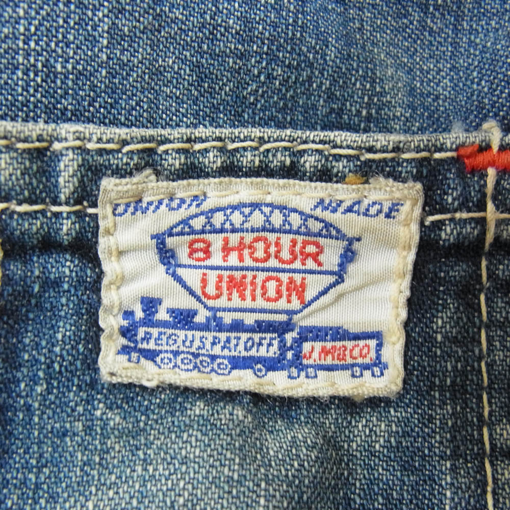 The REAL McCOY'S ザリアルマッコイズ JOE McCOY ジョーマッコイ 8HOUR UNION シンチバック デニム ペインターパンツ インディゴブルー系 32【中古】