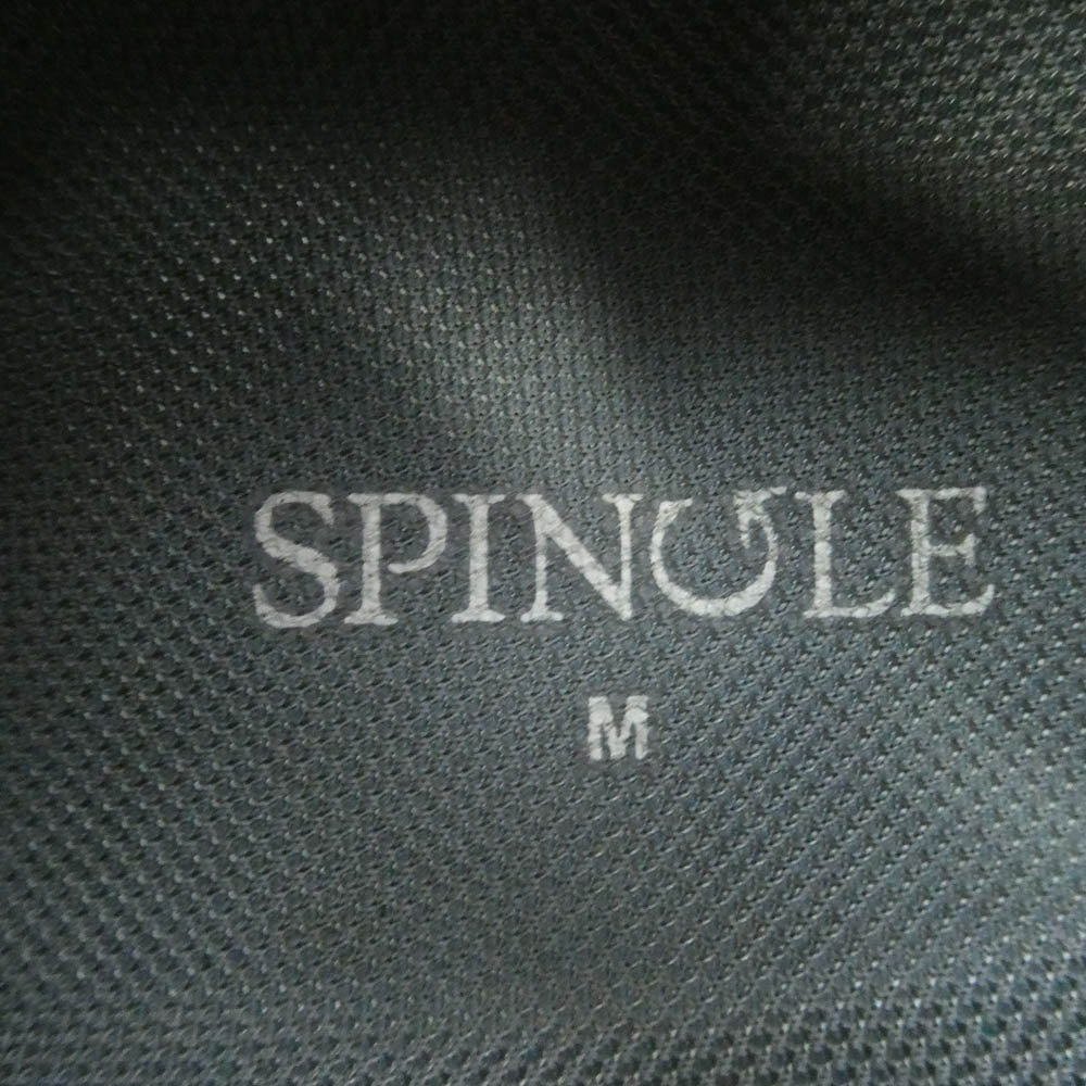 SPINGLE MOVE スピングルムーブ SP-6157 撥水スエード 内羽根サイドゴア レザー スニーカー ブラック系 M【中古】