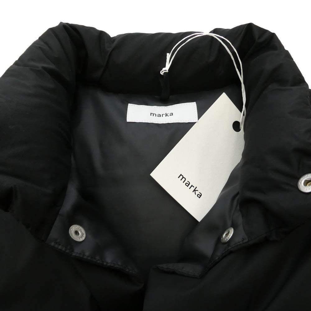 marka マーカ 24AW M24C19BL01A RECYCLE NYLON MINI RIPSTOP DOWN VEST リサイクルナイロンミニリップ ダウンベスト ブラック系 2【極上美品】【中古】