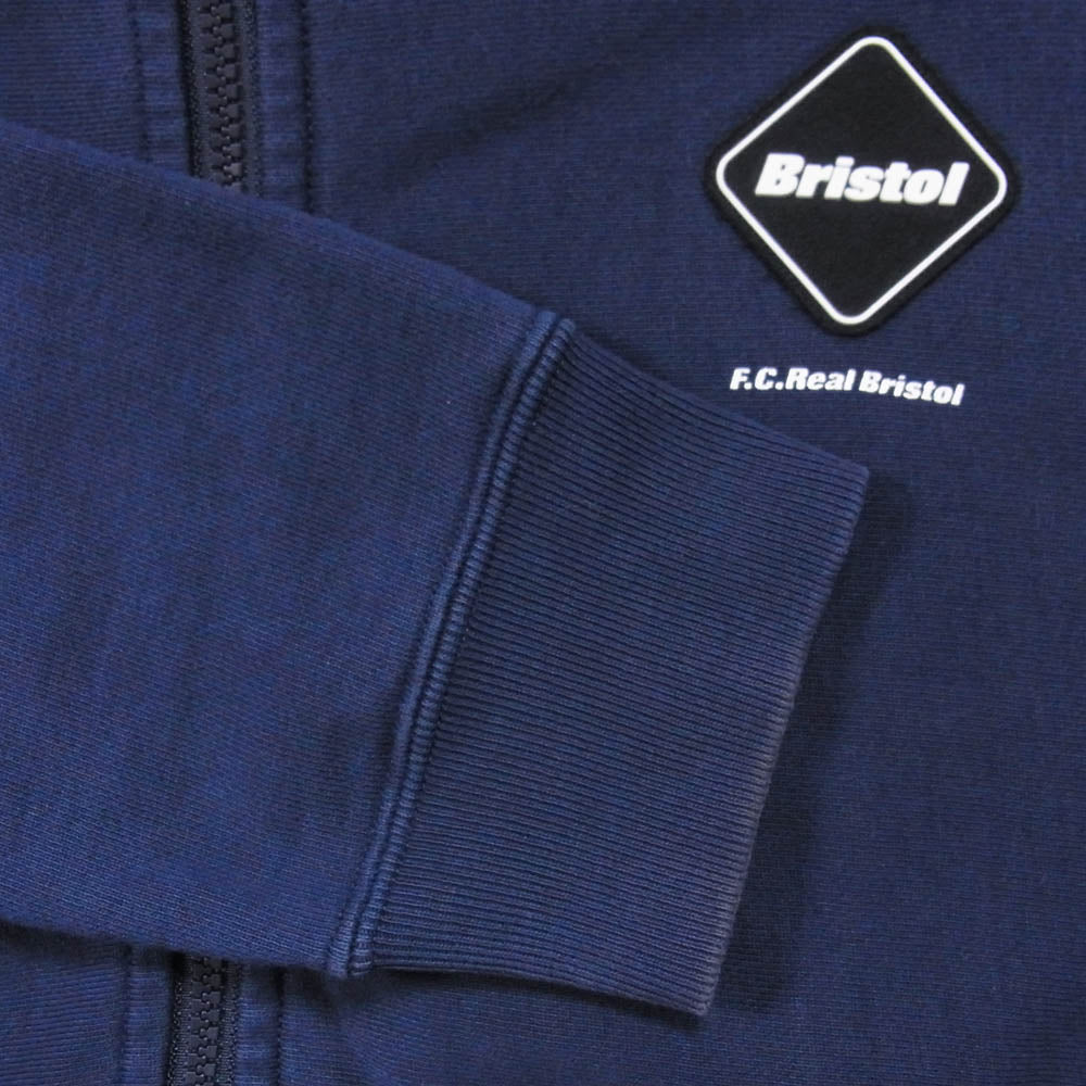 F.C.R.B. エフシーアールビー FCRB-222067 HOOD LOGO ZIP UP TEAM SWEAT HOODIE フードロゴ ジップアップ チーム スウェット パーカー ネイビー系 M【中古】