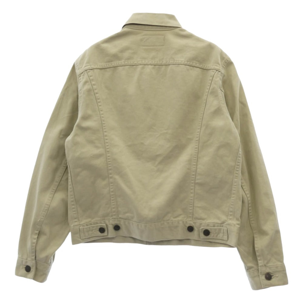 Levi's リーバイス 70505-10 白タブ スモールe JT934 ボタン裏刻印J30 コットンツイル デニム トラッカージャケット ベージュ系 38【中古】