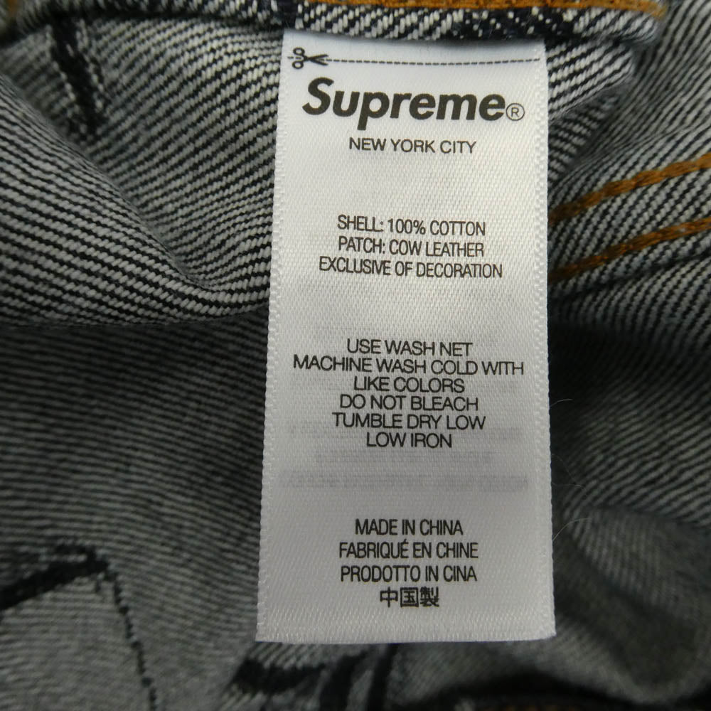 Supreme シュプリーム 26SS Denim Trucker Jacket License Plate デニムトラッカージャケット ライセンスプレート インディゴ Ｇジャン インディゴブルー系 L【美品】【中古】
