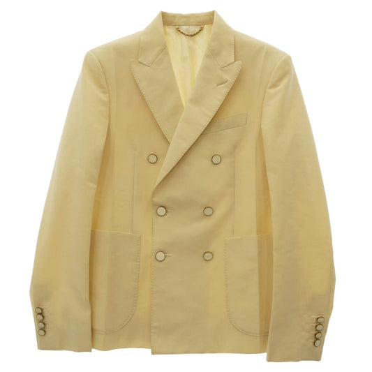 LOUIS VUITTON ルイ・ヴィトン 19SS RM191 JMD HGJ60E ヴァージル期 イタリア製 Plain Rainbow ダブルブレスト 2B テーラードジャケット アイボリー系 44【美品】【中古】