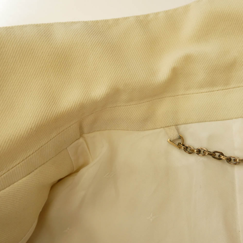 LOUIS VUITTON ルイ・ヴィトン 19SS RM191 JMD HGJ60E ヴァージル期 イタリア製 Plain Rainbow ダブルブレスト 2B テーラードジャケット アイボリー系 44【美品】【中古】