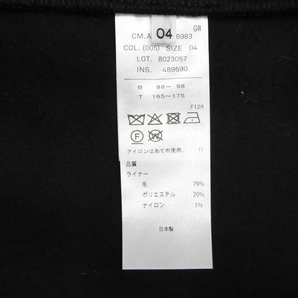 ATON エイトン CMAGGW6983 AIR WEATHER FISHTAIL COAT エアーウェザー フィッシュテール モッズコート ブラック系 04【極上美品】【中古】