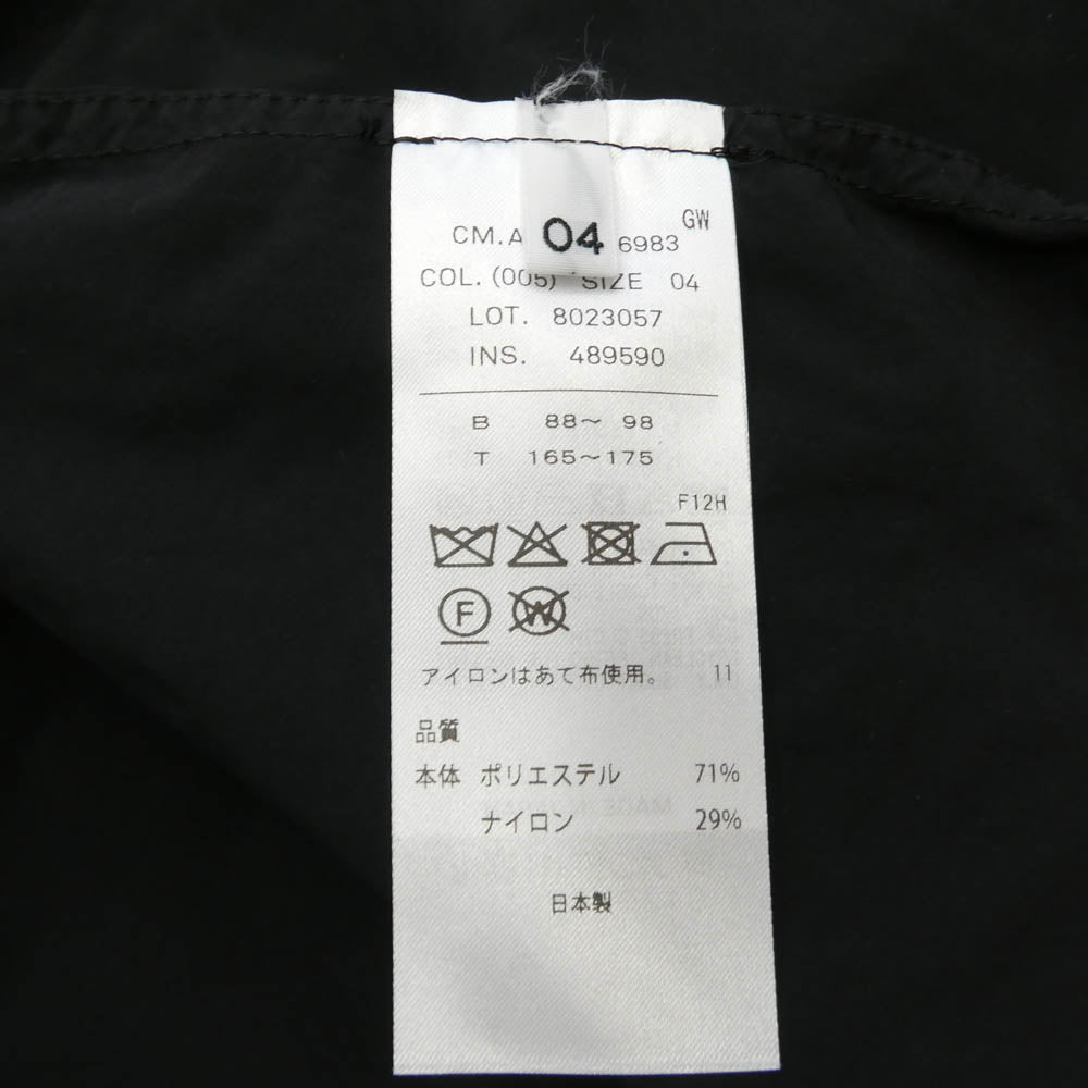 ATON エイトン CMAGGW6983 AIR WEATHER FISHTAIL COAT エアーウェザー フィッシュテール モッズコート ブラック系 04【極上美品】【中古】