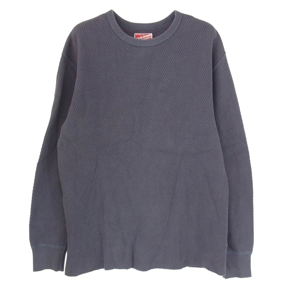 The REAL McCOY'S ザリアルマッコイズ ALL COTTON ヘビーウェイト サーマル ワッフル カットソー グレー系 40【中古】