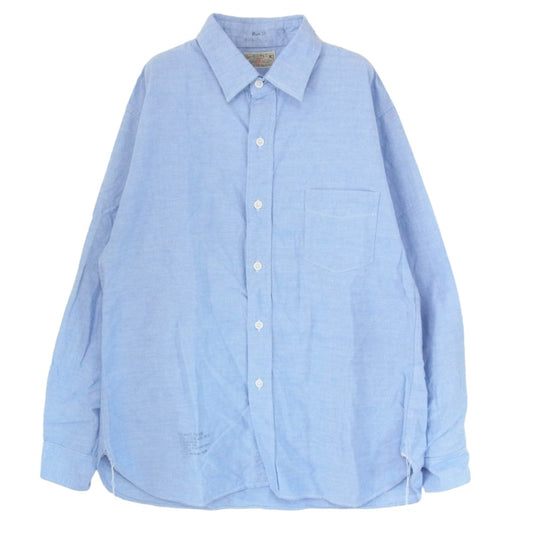 Buzz Rickson's バズリクソンズ BR28824 COTTON OXFORD CLOTH 4oz オックスフォード 長袖 シャツ インディゴブルー系 16【中古】