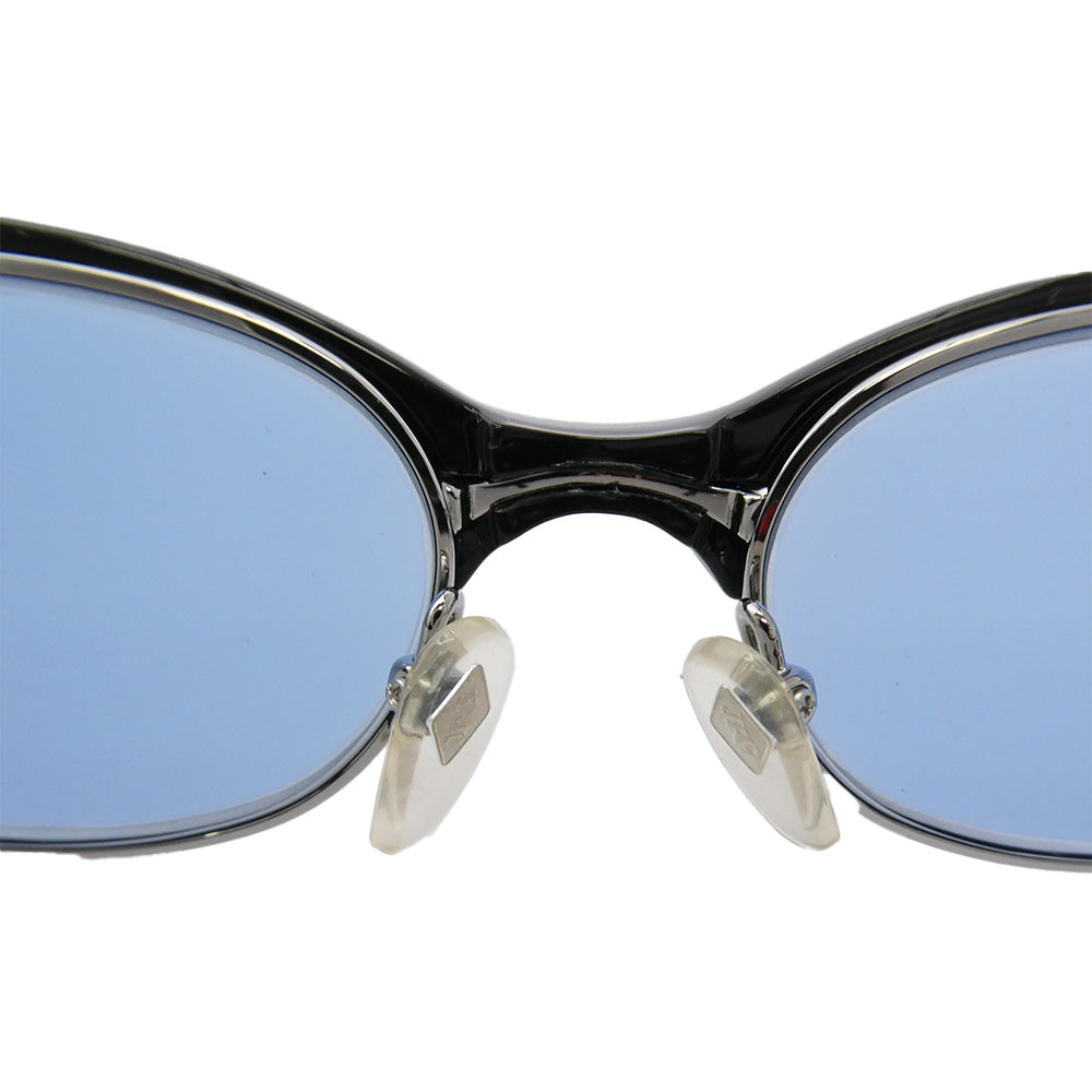 JEAN-PAUL GAULTIER ジャンポールゴルチエ VINTAGE ヴィンテージ TITANIUM-P チタンフレーム アイウェア 眼鏡 メガネ 度入り ブラック系 ブルー系【中古】