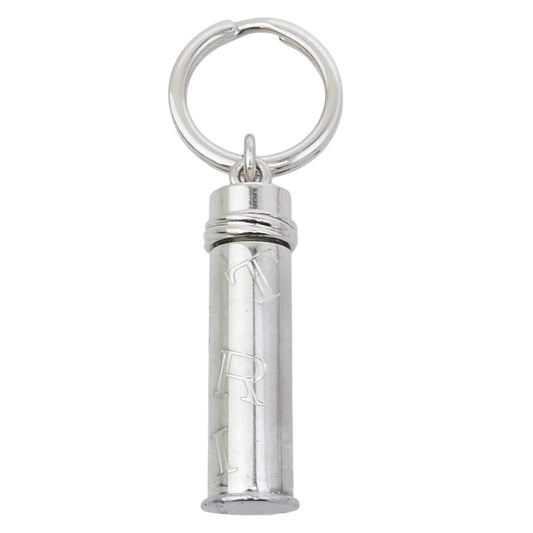 CARTIER カルティエ ロゴ アルファベット キーホルダー ピルケース シルバー系【中古】