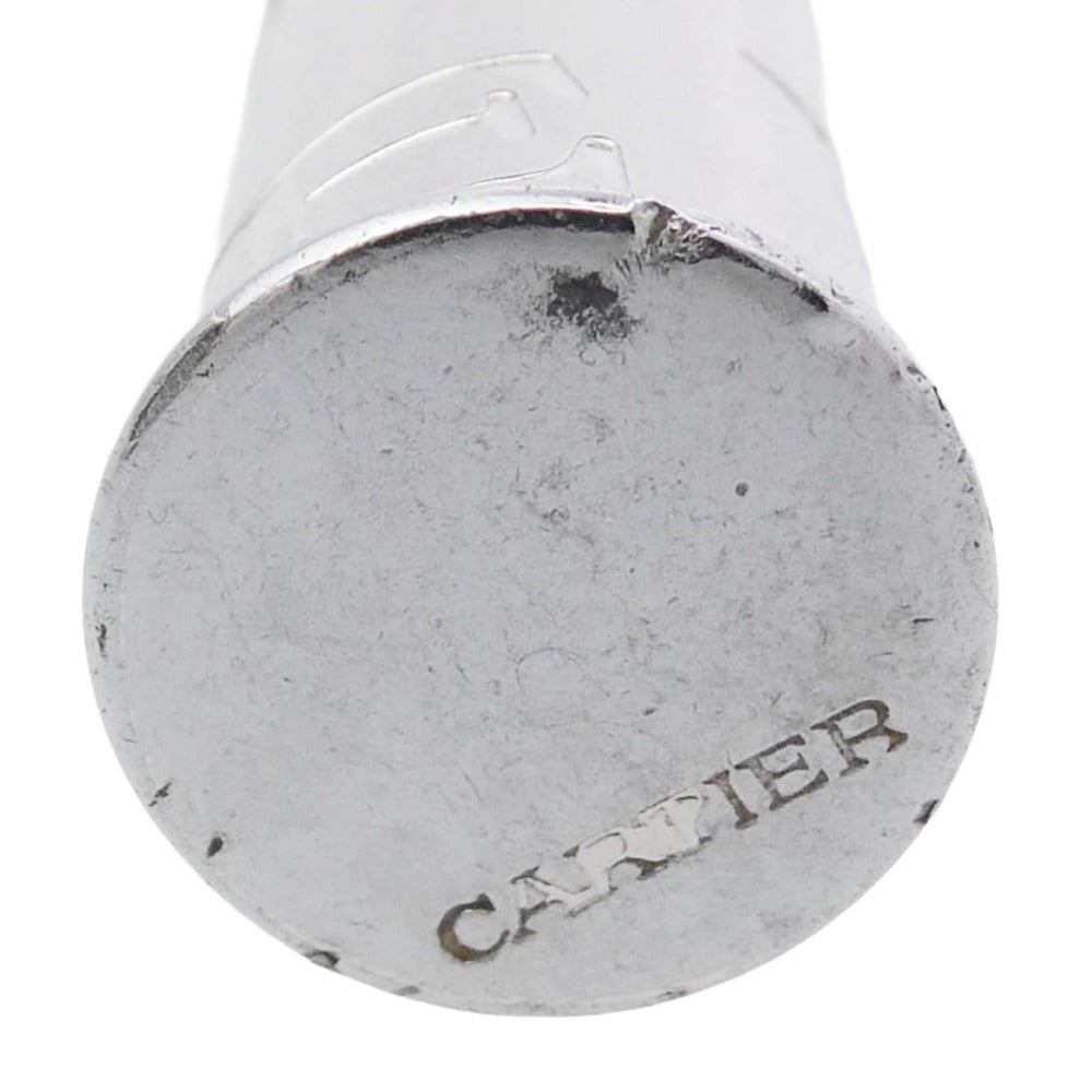CARTIER カルティエ ロゴ アルファベット キーホルダー ピルケース シルバー系【中古】