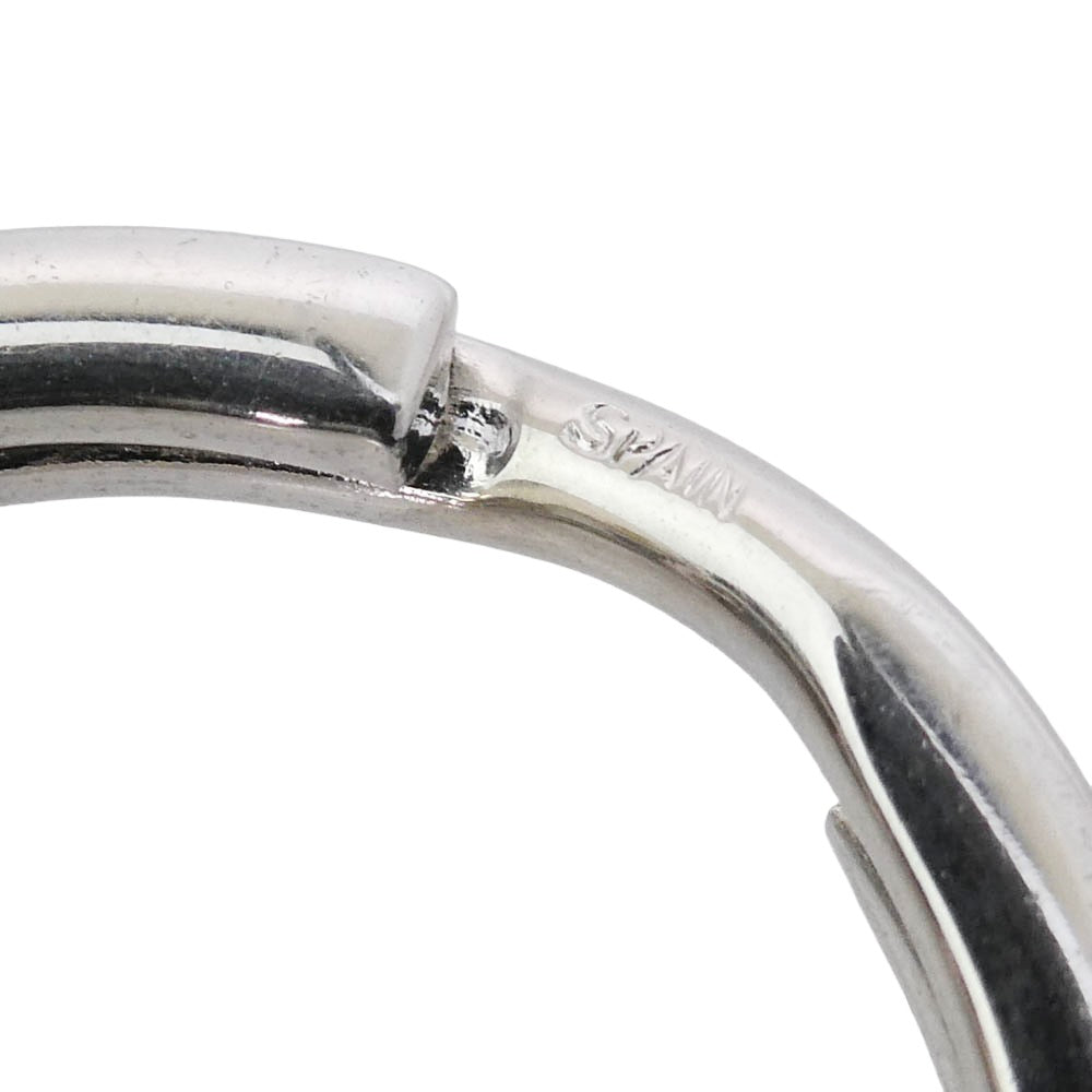 CARTIER カルティエ ロゴ アルファベット キーホルダー ピルケース シルバー系【中古】