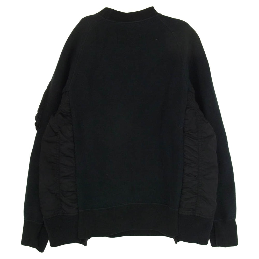 Sacai サカイ SCM-032 Sponge Sweat MA-1 Pullover 異素材ドッキング