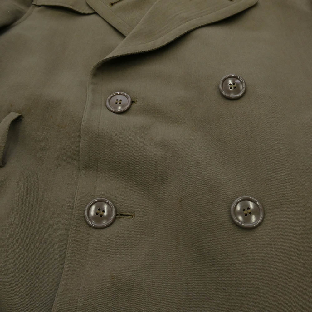 米軍 50s 米軍実物 M-1950 ウール オーバーコート カーキ系 40【中古】