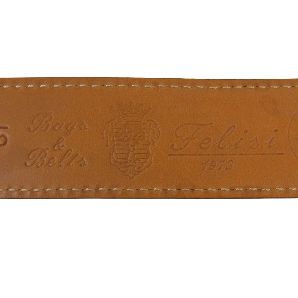 Felisi フェリージ 69916 LEATHER BELT レザー ベルト ブラウン系 42-75【中古】