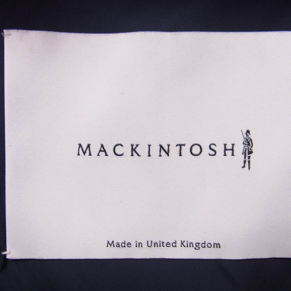 Mackintosh マッキントッシュ フード付き ナイロン レイン コート ネイビー系 36【中古】