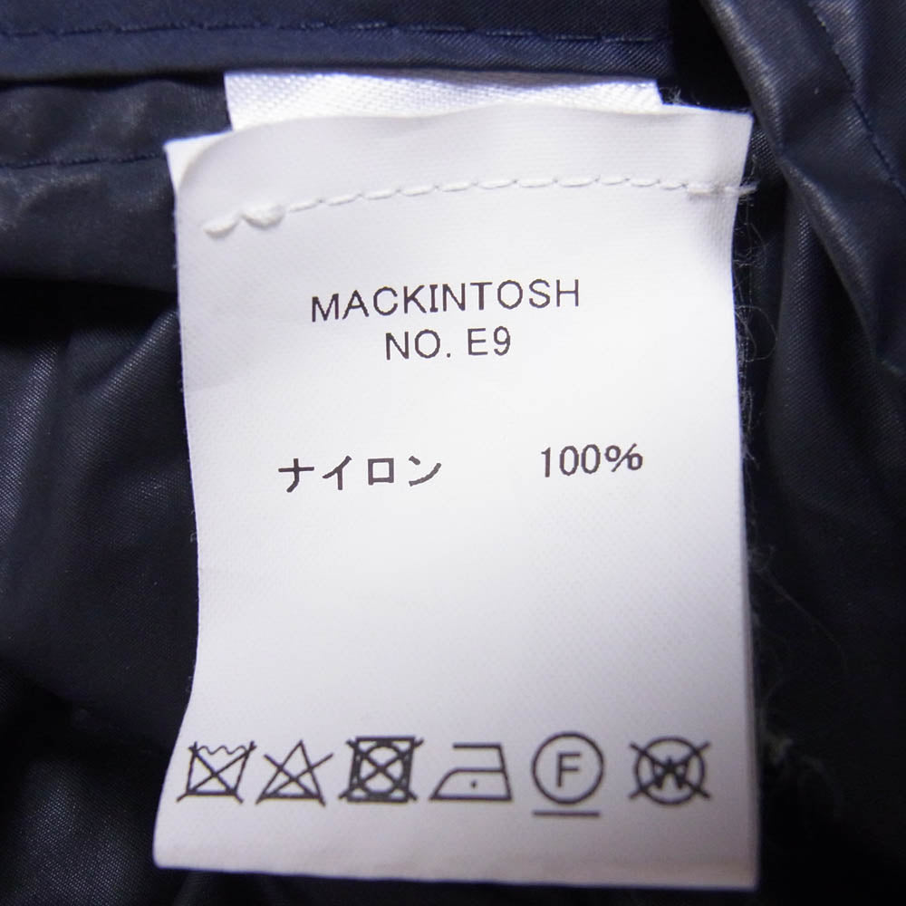 Mackintosh マッキントッシュ フード付き ナイロン レイン コート ネイビー系 36【中古】