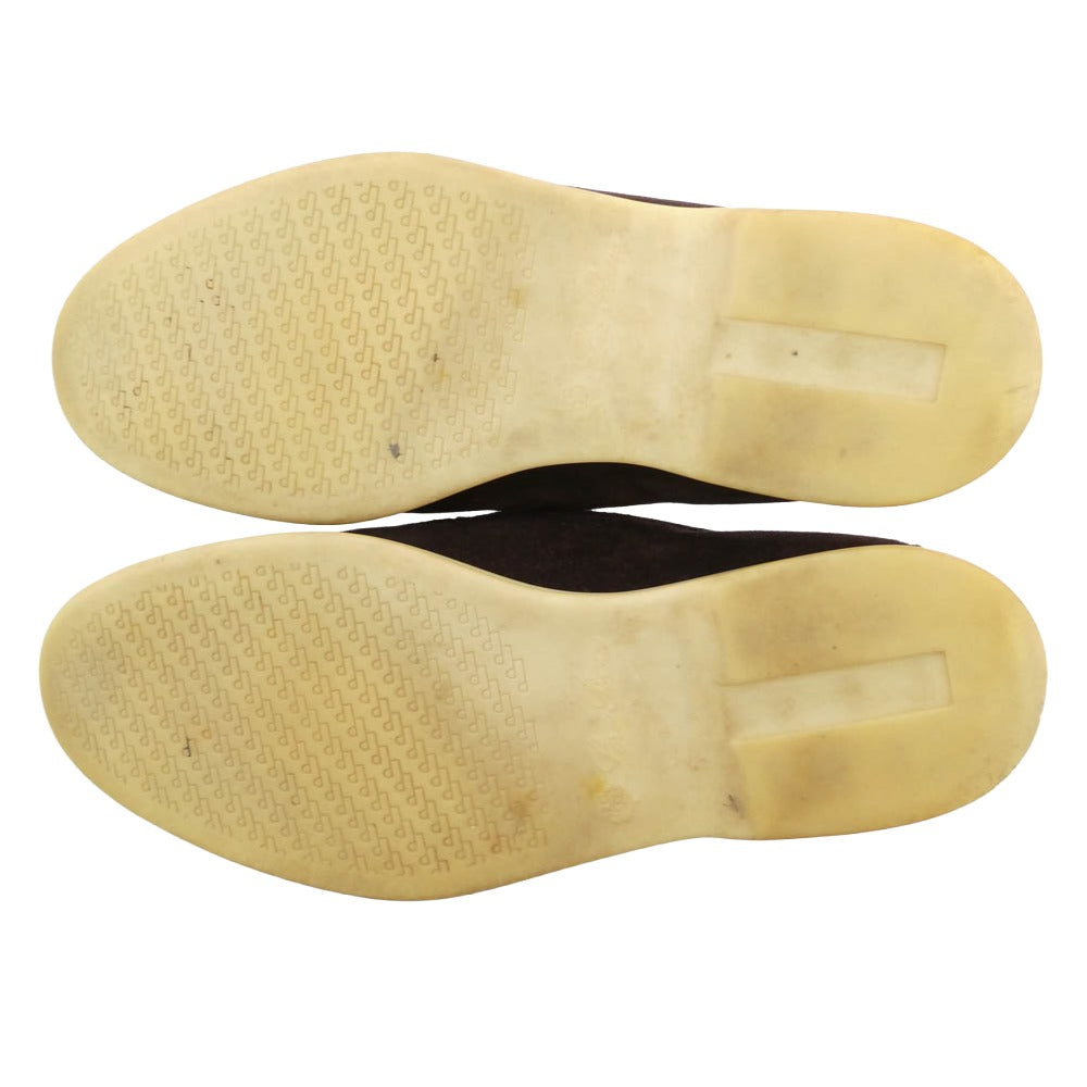 Loro Piana ロロピアーナ イタリア製 SUMMER WALK サマーウォーク スエード モカシン スリッポン シューズ ダークブラウン系 41.5【中古】