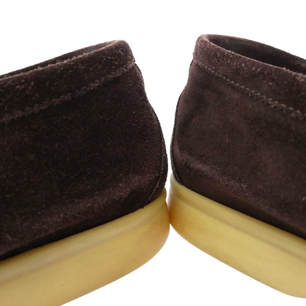 Loro Piana ロロピアーナ イタリア製 SUMMER WALK サマーウォーク スエード モカシン スリッポン シューズ ダークブラウン系 41.5【中古】