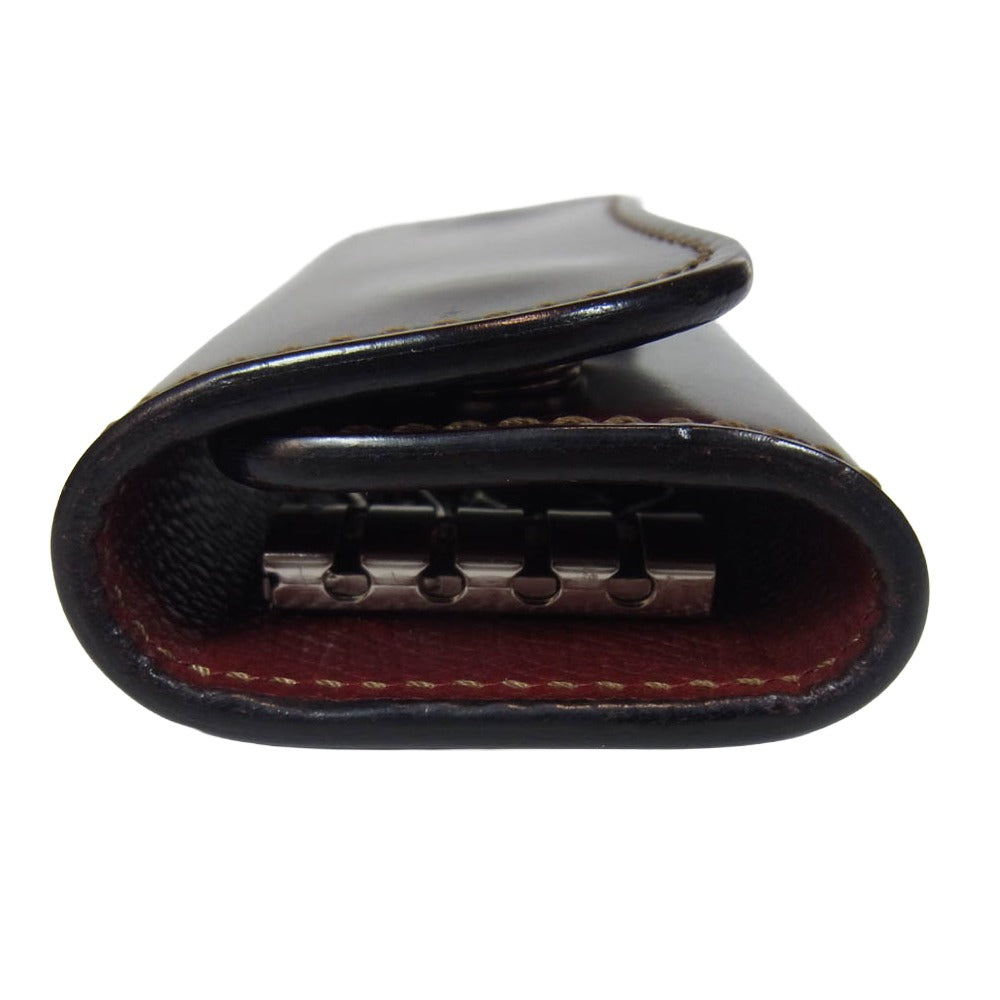 WILDSWANS ワイルドスワンズ タイガースブラザース別注 ホーウィンコードバン×Eサドルレザー CLIPPER2 クリッパー2 キーケース ダークブラウン系【中古】