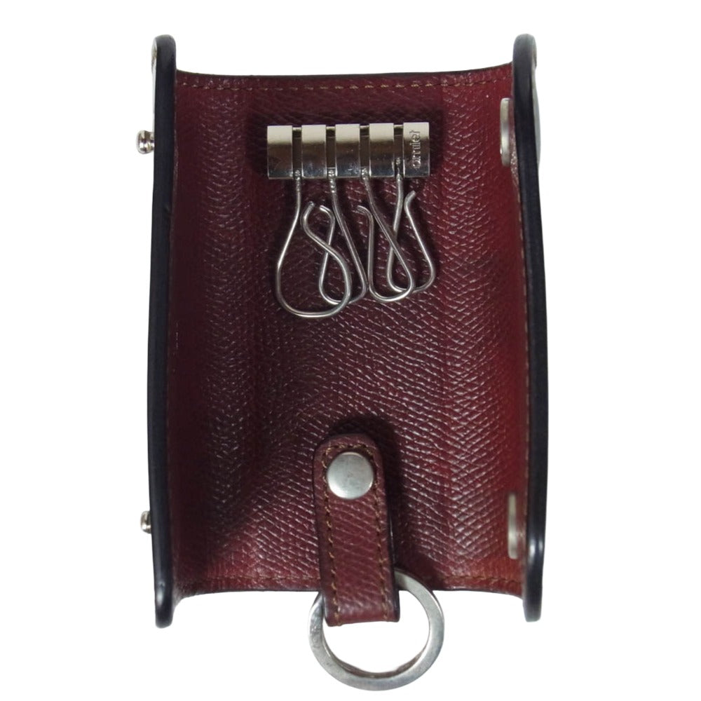 WILDSWANS ワイルドスワンズ タイガースブラザース別注 ホーウィンコードバン×Eサドルレザー CLIPPER2 クリッパー2 キーケース ダークブラウン系【中古】