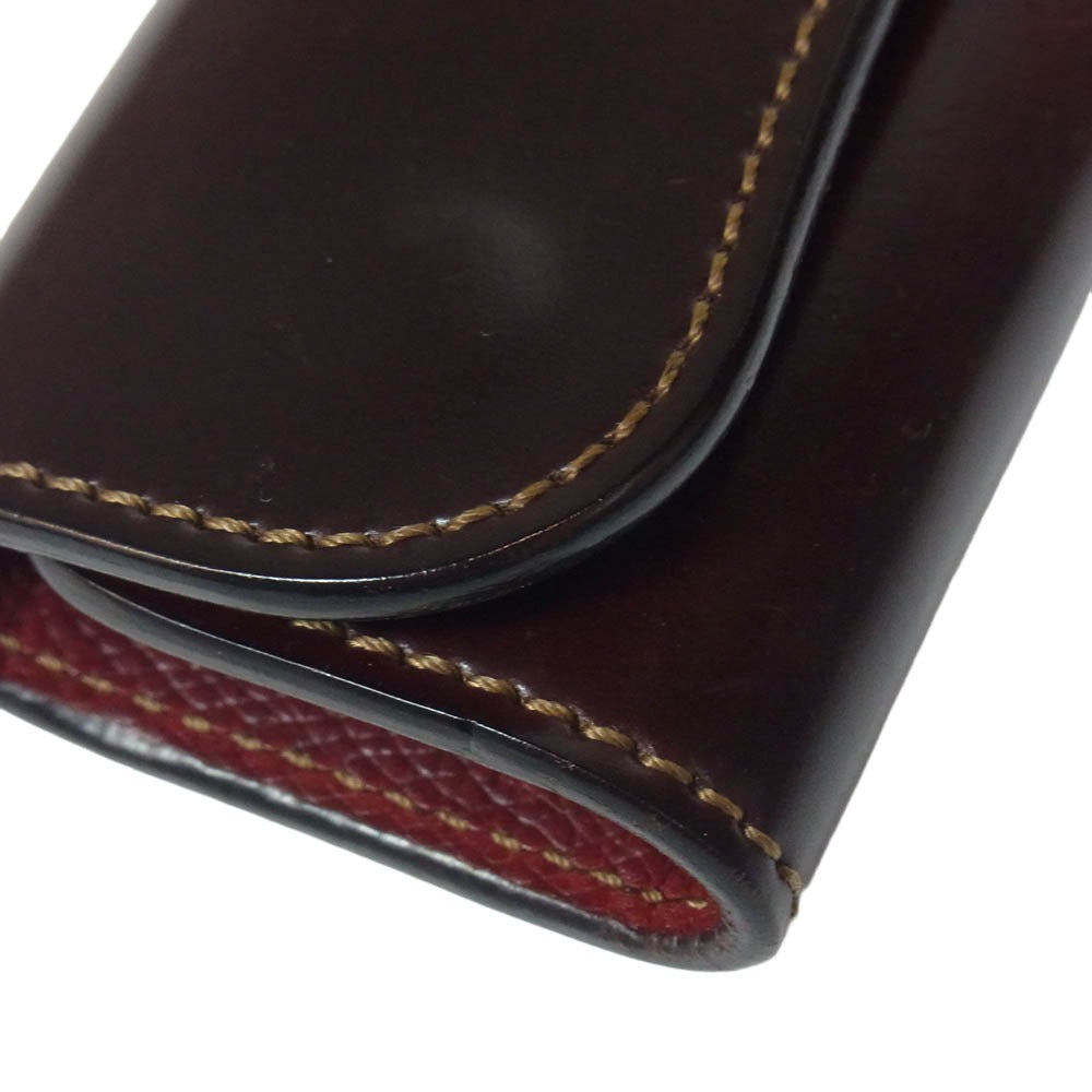 WILDSWANS ワイルドスワンズ タイガースブラザース別注 ホーウィンコードバン×Eサドルレザー CLIPPER2 クリッパー2 キーケース ダークブラウン系【中古】