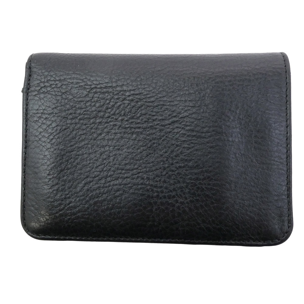 CHROME HEARTS クロムハーツ（原本無） JOEY ジョーイ スクロールラベル レザー ウォレット 財布 ブラック系【中古】