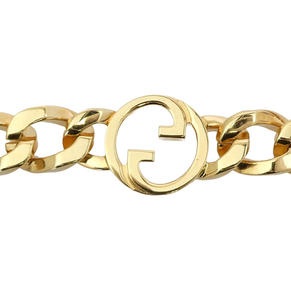 GUCCI グッチ 774555 I4600 BLONDIE CHAIN NECKLACE インターロッキング G チェーン ネックレス ゴールド系【中古】