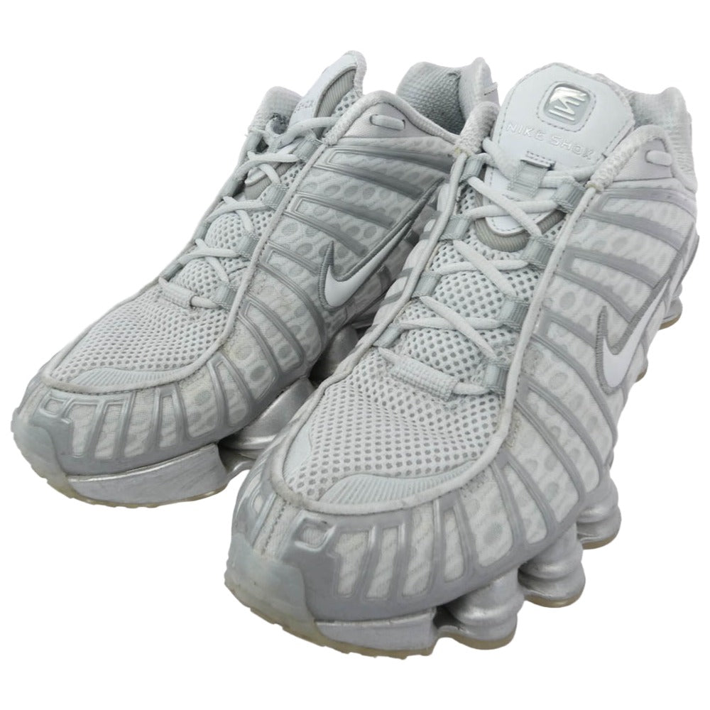 NIKE ナイキ Women's Shox TL Pure Platinum and Metallic Silver