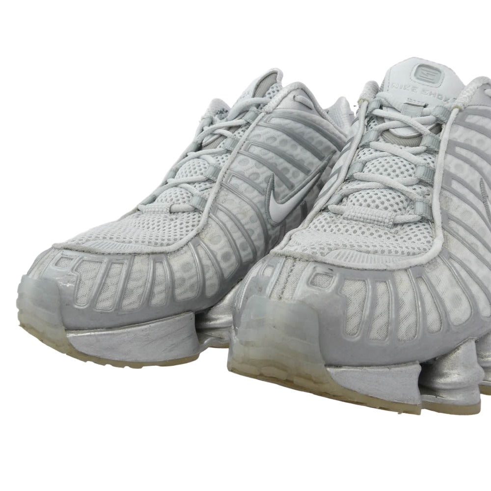 NIKE ナイキ Women's Shox TL Pure Platinum and Metallic Silver ウィメンズ ショックス TL ピュアプラチナム アンド メタリックシルバー ローカット スニーカー シルバー系 27cm【中古】
