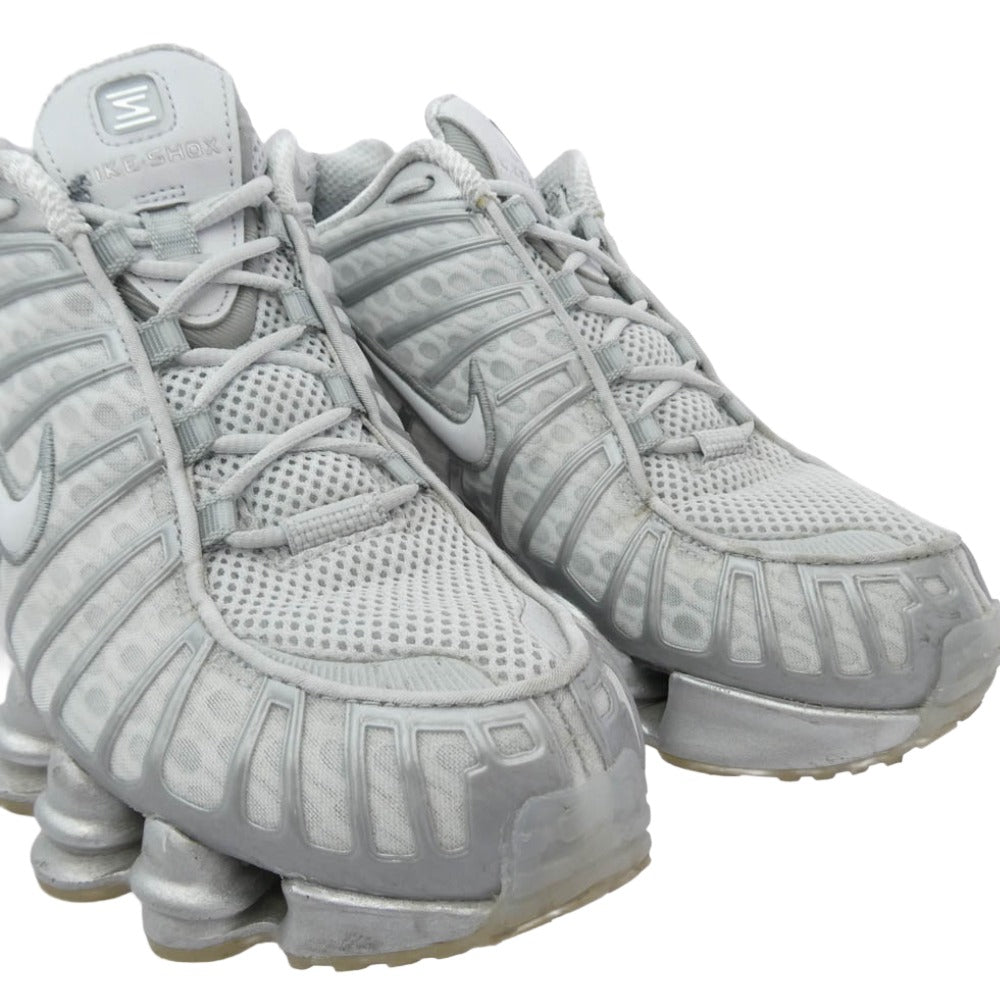 NIKE ナイキ Women's Shox TL Pure Platinum and Metallic Silver ウィメンズ ショックス TL ピュアプラチナム アンド メタリックシルバー ローカット スニーカー シルバー系 27cm【中古】