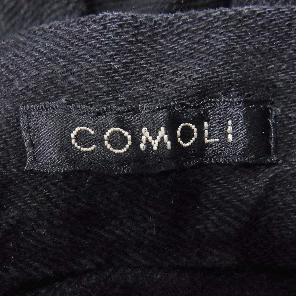 COMOLI コモリ 21AW U03-03012 ブラックデニム オーバーパンツ ブラック系 1【中古】