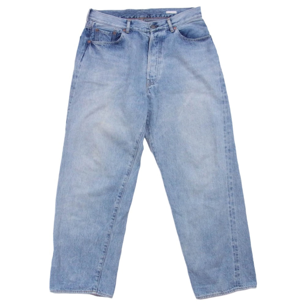 COMOLI コモリ 23SS X01-03004 BLEACH DENIM ブリーチ 5P デニムパンツ ライトブルー系 1【中古】