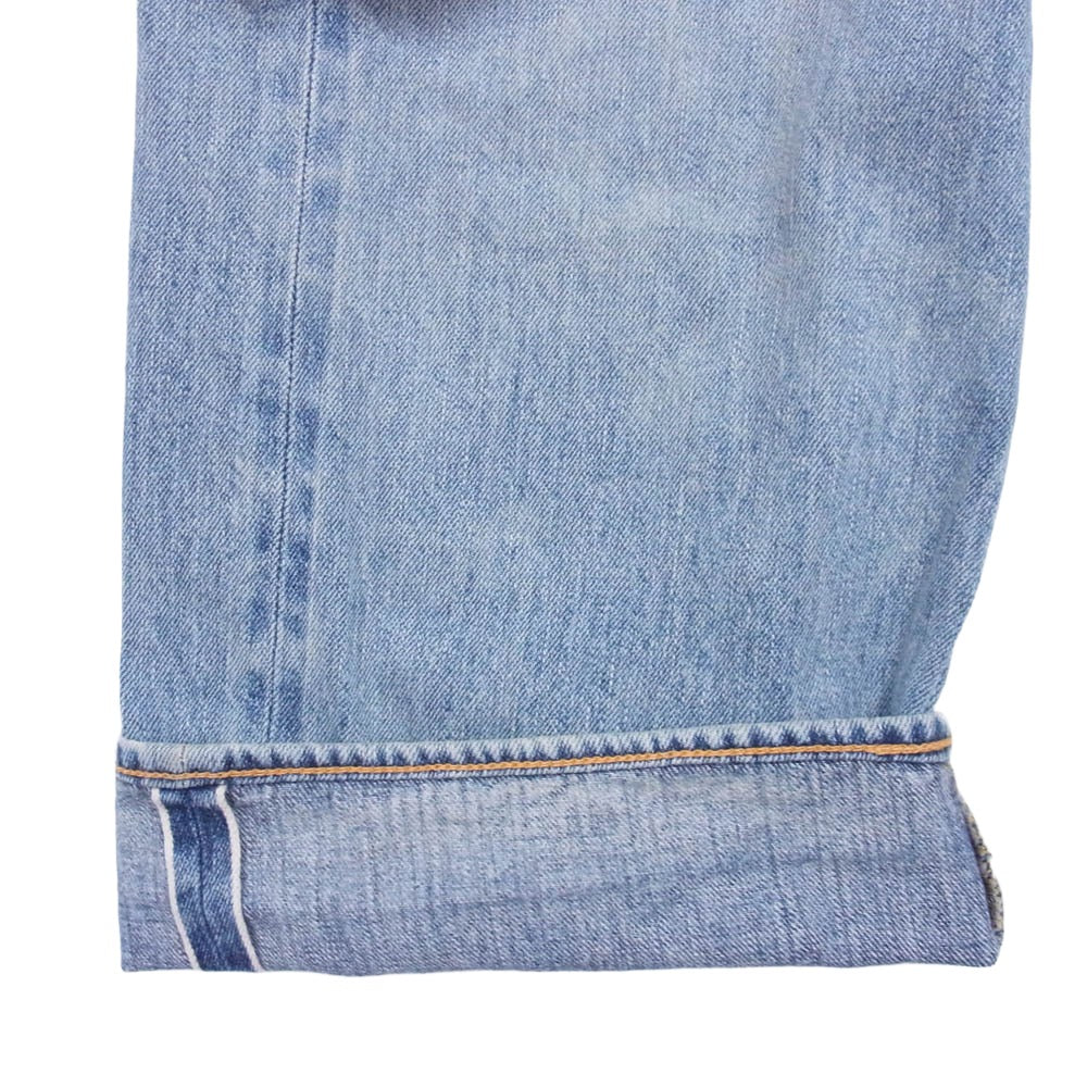COMOLI コモリ 23SS X01-03004 BLEACH DENIM ブリーチ 5P デニムパンツ ライトブルー系 1【中古】