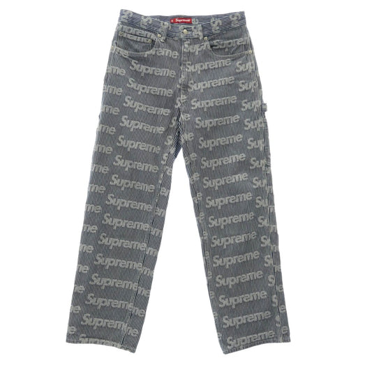 Supreme シュプリーム 24SS Denim Painter Pant Stripe デニム ペインター ストライプ パンツ インディゴブルー系 30【中古】
