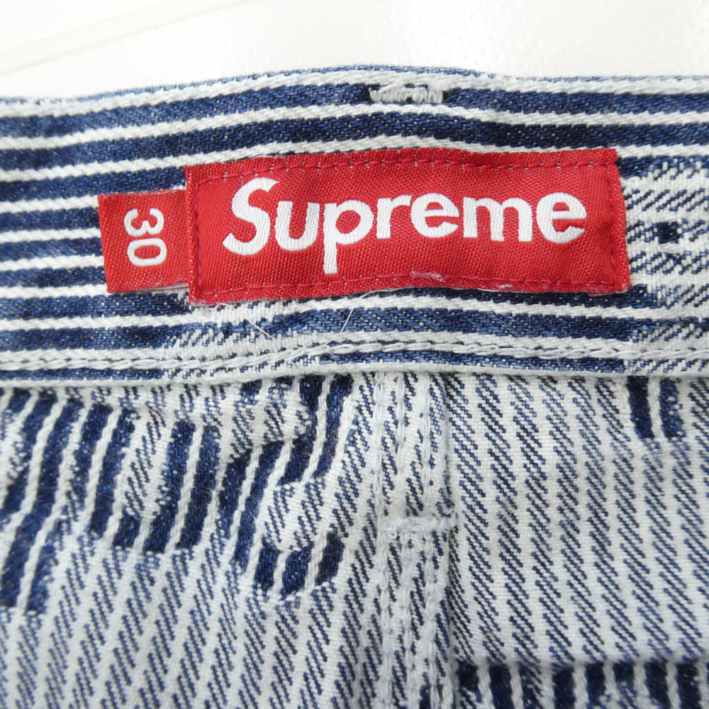 Supreme シュプリーム 24SS Denim Painter Pant Stripe デニム ペインター ストライプ パンツ インディゴブルー系 30【中古】