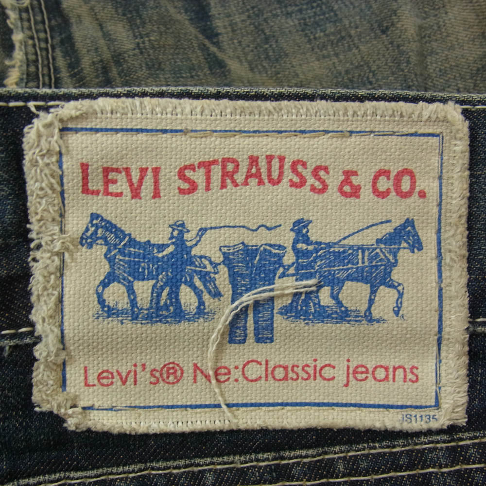 Levi's リーバイス NE506-0001 コットン ストレート デニム パンツ インディゴブルー系 32【中古】