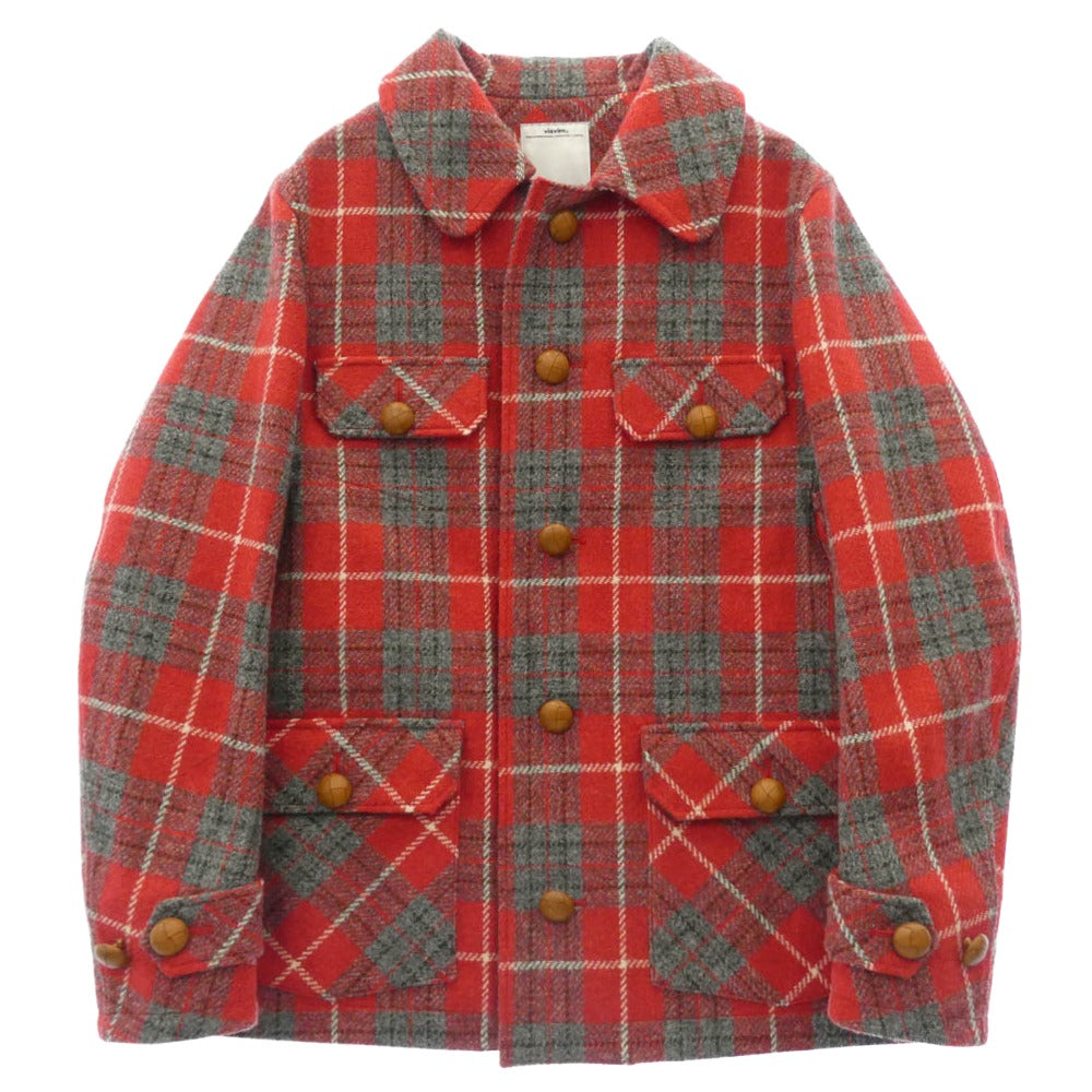 VISVIM ビズビム VS0001962 × Harris Tweed ハリスツイード STORNOWAY JKT 2L GORE-TEX ストーノウェー ジャケット レッド系 マルチカラー系 3【中古】