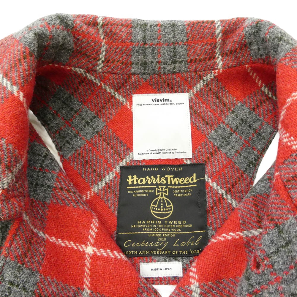 VISVIM ビズビム VS0001962 × Harris Tweed ハリスツイード STORNOWAY JKT 2L GORE-TEX ストーノウェー ジャケット レッド系 マルチカラー系 3【中古】